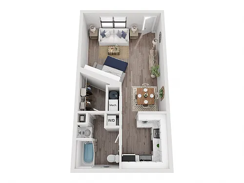 Floor plan Studio B