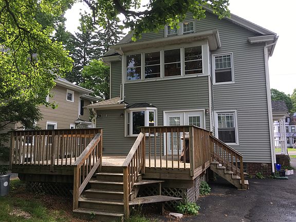 Large deck off kitchen