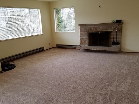 Large living room with fireplace