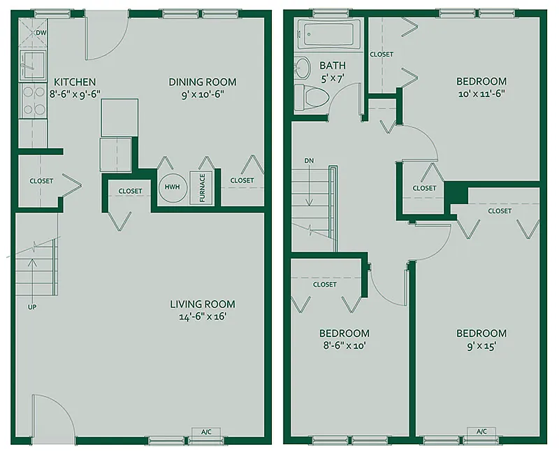 Floor plan 3 Bedroom