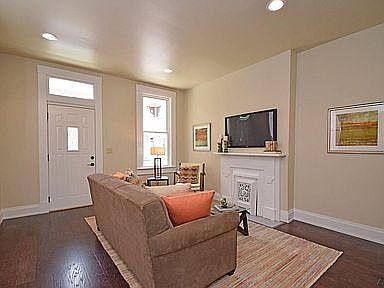Plenty of natural light with large windows on front and sides of the home