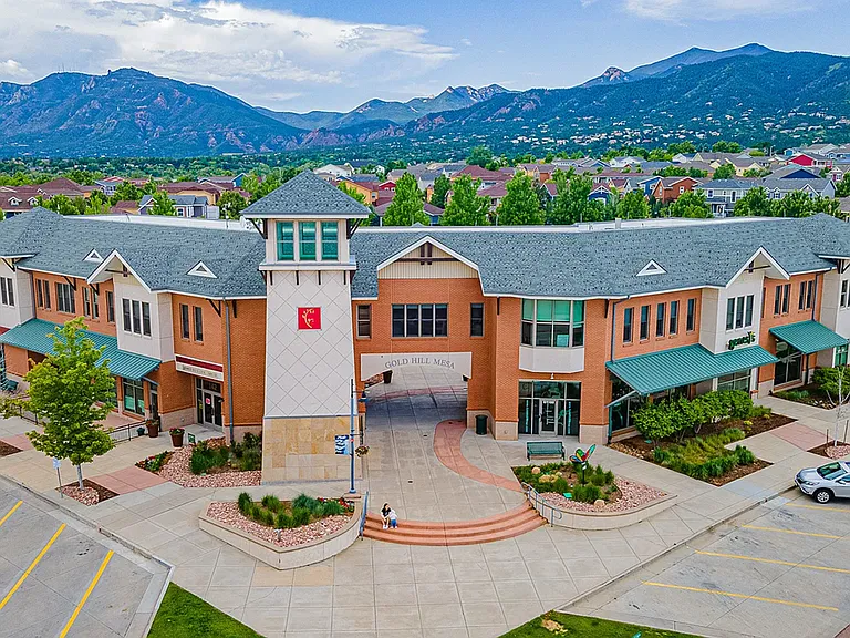 Community center with gym and secure access-controlled mailroom
