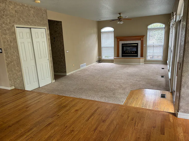 Family room from kitchen dining