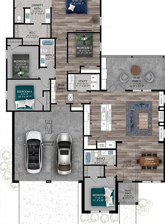 Creedmore Plan, Dicharry at Rienzi, Thibodaux, LA 70301 Zillow