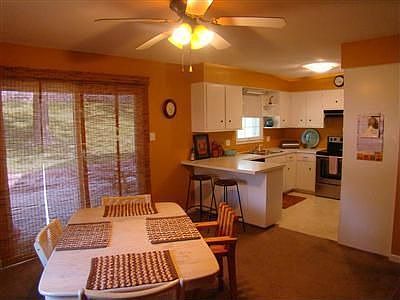 Dining into kitchen