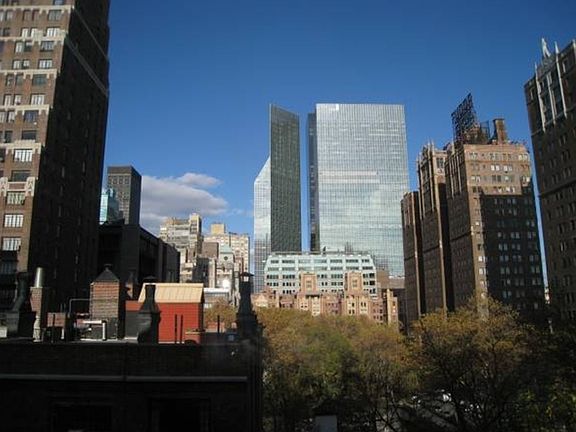 View of Tudor City Parks from living room