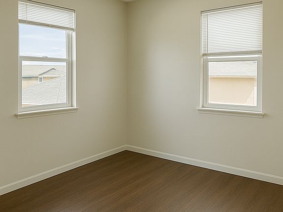 Bedroom has 2 windows