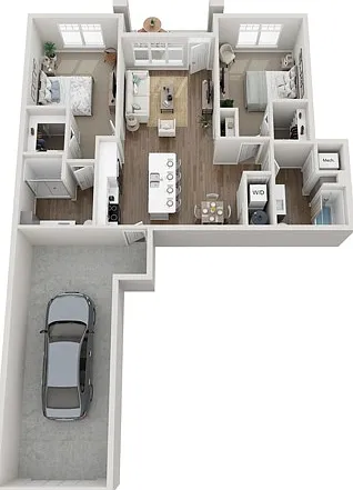 Floor Plan 2B | Seasons at Franklin | Apartments in Franklin, WI Floor Plan 2B | Seasons at Franklin | Apartments in Franklin, WI