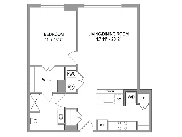 Floor plan 1X1