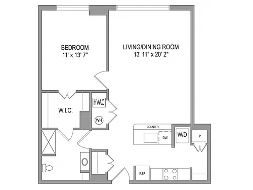 Floor plan 1X1