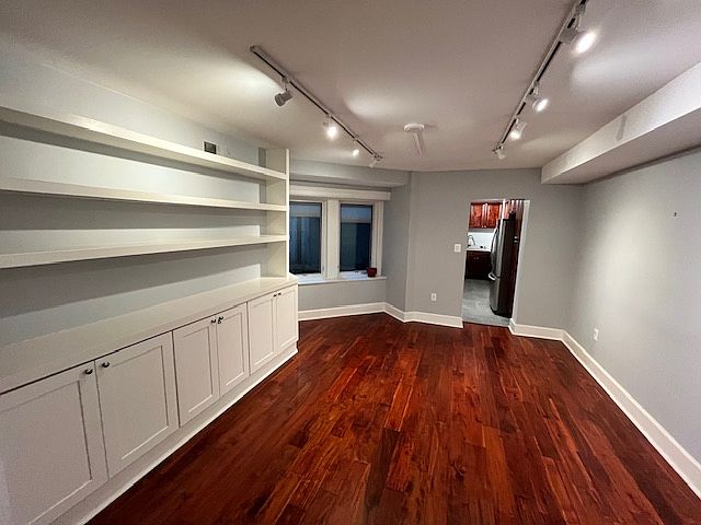 Dining room with built in storage