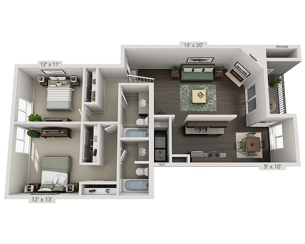 Floor plan B2A