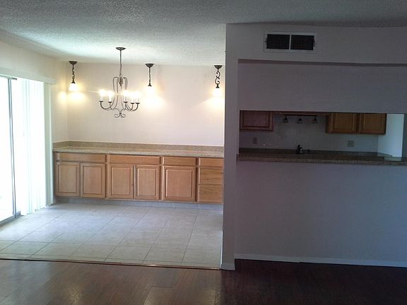 Family room open to kitchen dinette are