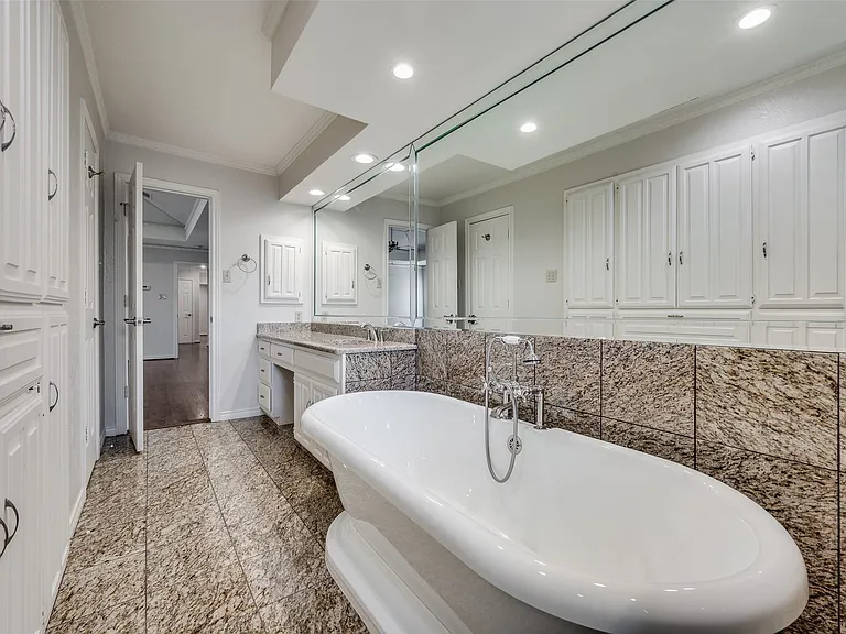 Great built-ins at her bath area
