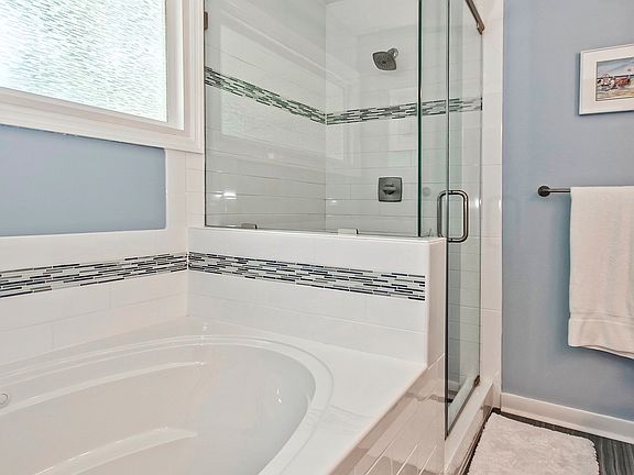 Newly renovated master bath