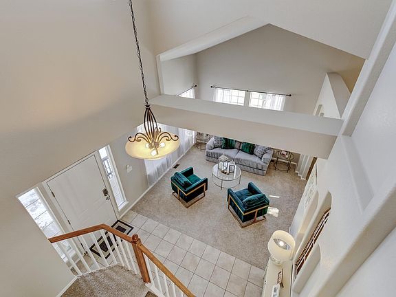 Entry and formal living from upstairs