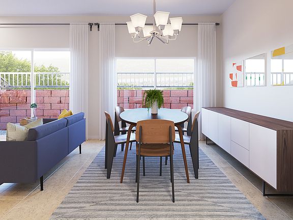 Dining area next to great room