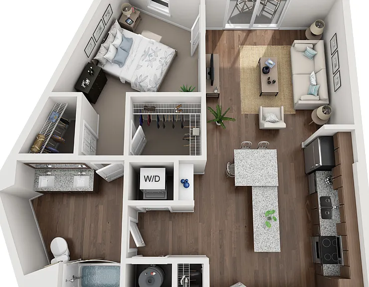A3b floor plan The Carson