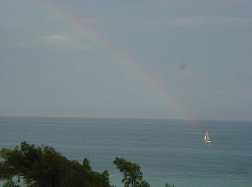 Rainbow view to the NE