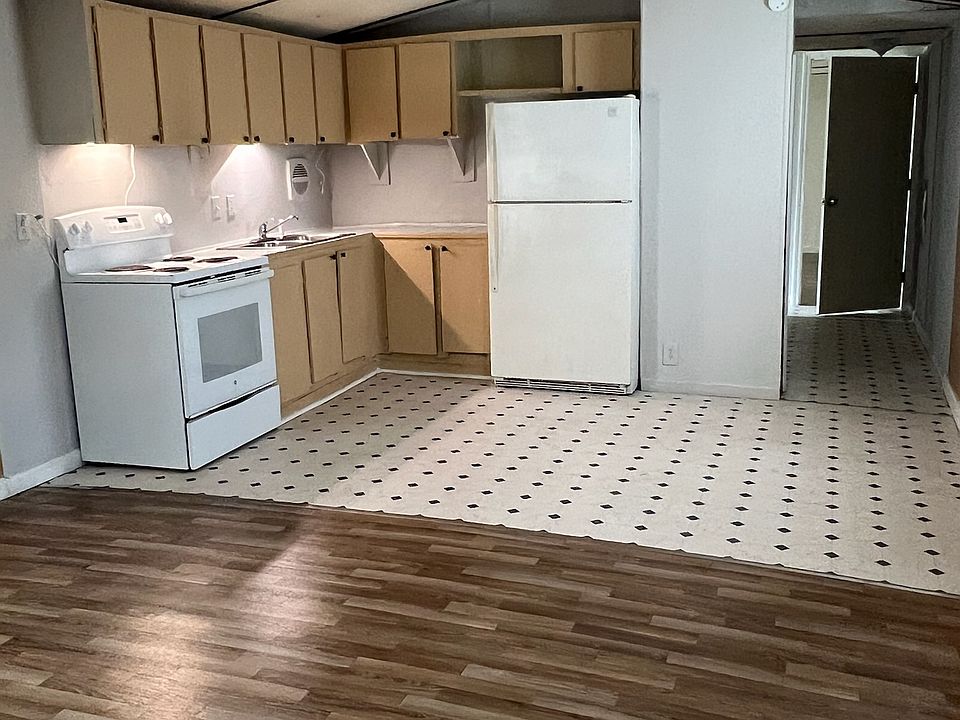 kitchen area

master door in back of picture