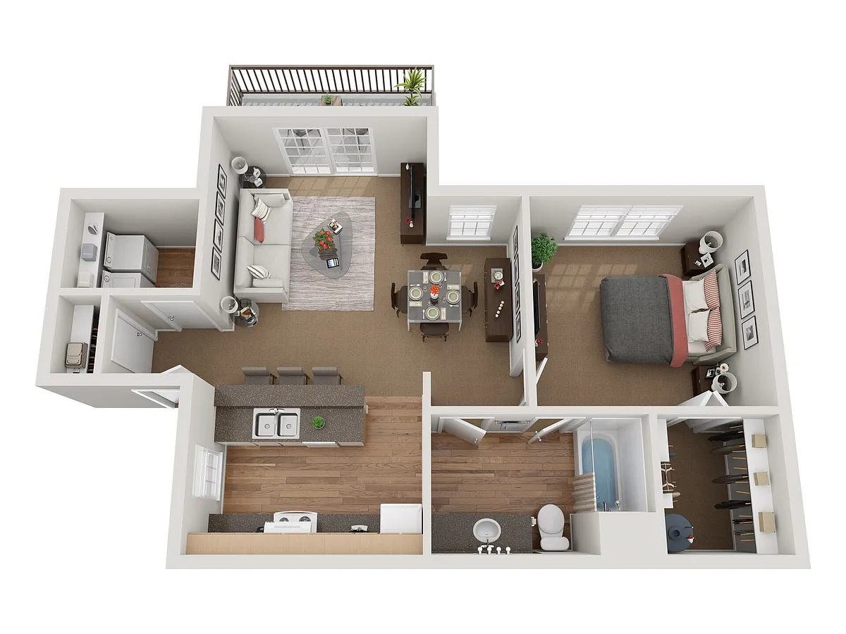 Floor plan 1X1
