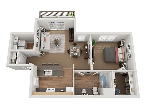 Floor plan 1X1