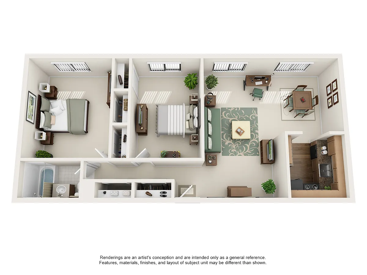 Floor plan Two Bedroom