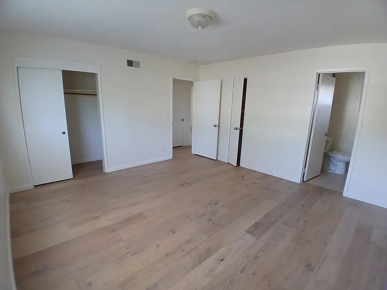 Master bedroom with bathroom
