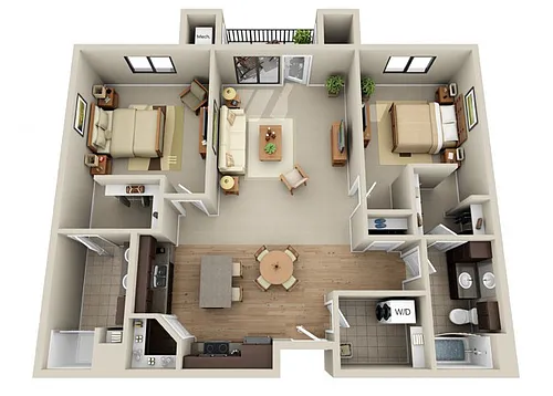 Floor plan 2X2