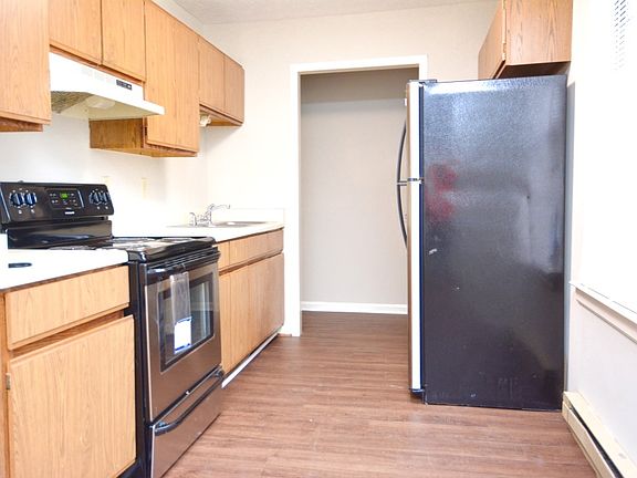 The kitchen is open to the living room.