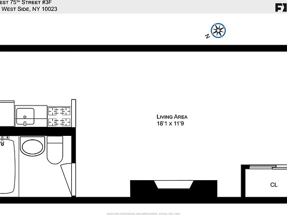 2nd image of 323 W 75th St APT 3F