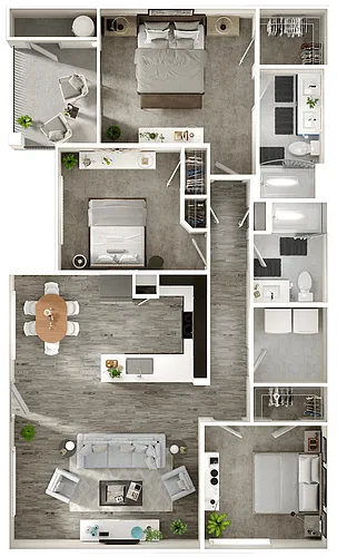 Floor plan 3X2E