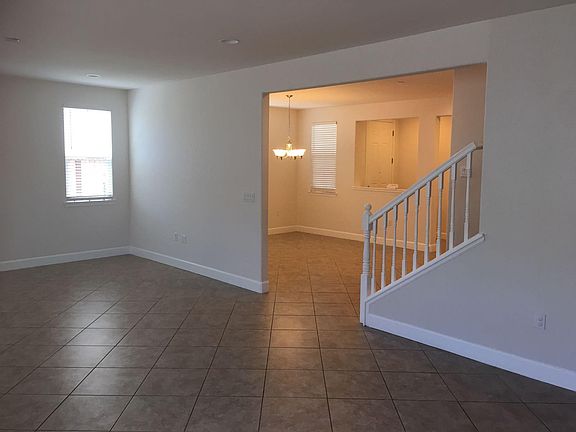 Living room and dining room