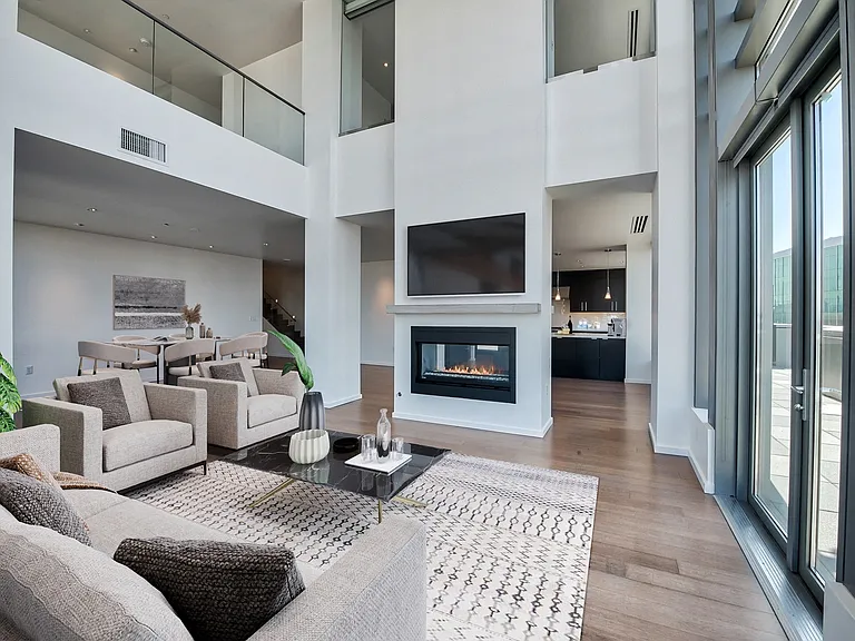 Elegant fireplace