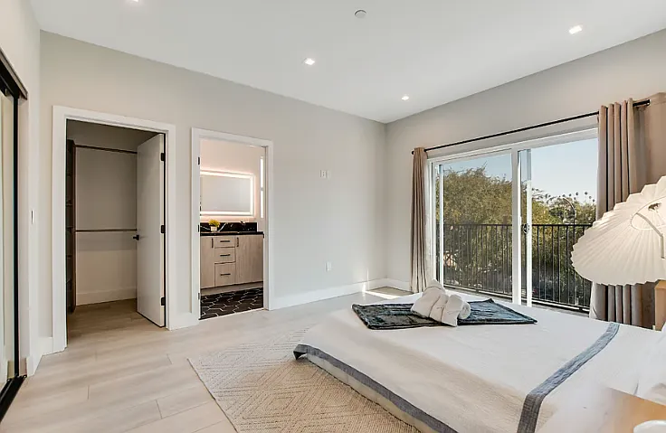 A3 Master Bedroom Spacious room with dual-sink bathroom and two exterior closets for extra storage and convenience and private balcony.(2nd picture)