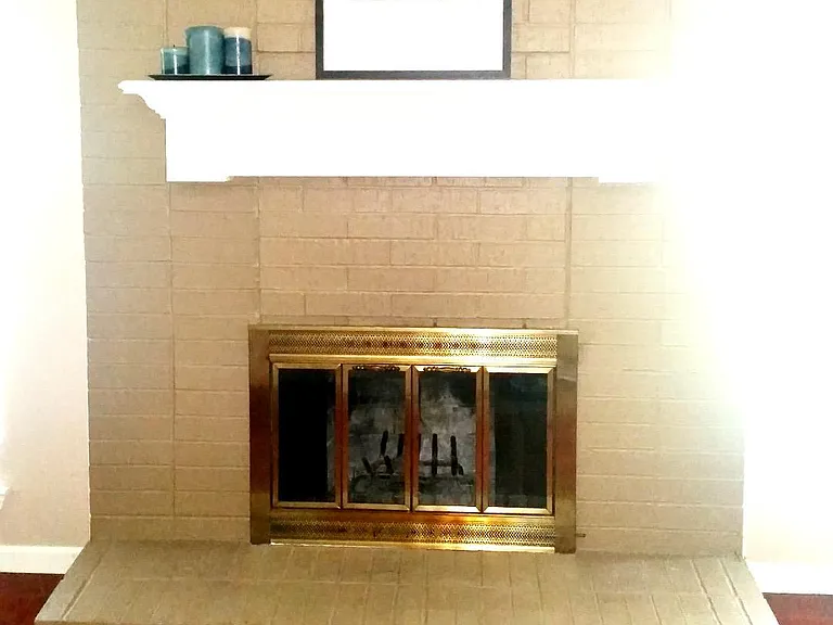 Fireplace in the living room