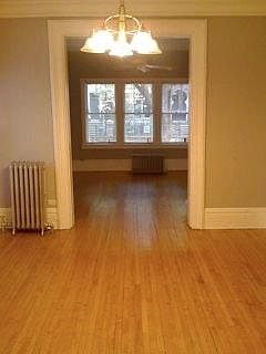 View of living room from large dining room
