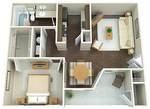 Floor plan 1X1