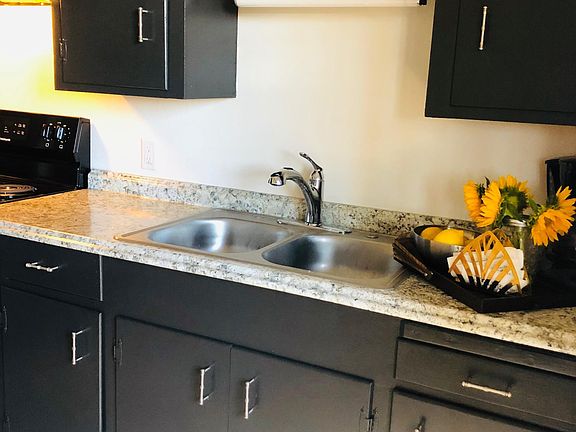 Renovated kitchen, solid wood cabinets