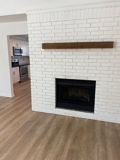 Cozy fireplace