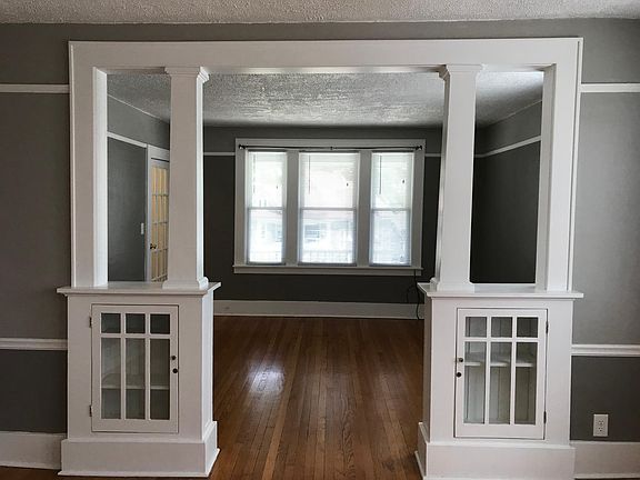 Dining room looking into living room