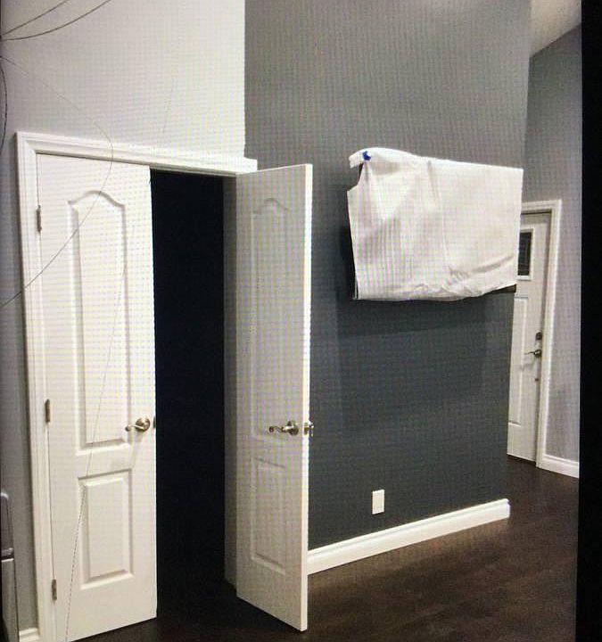 Living area media wall