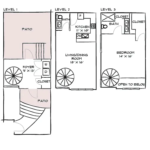 Floor plan The Towns 1J