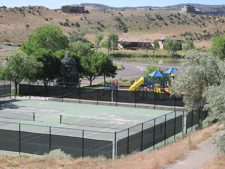 50 yards to tennis courts