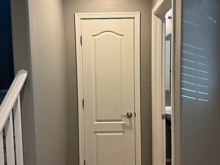 Downstairs closet