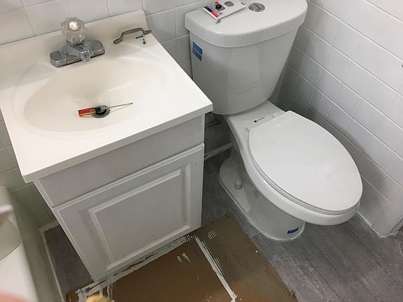 Newly remodeled bathroom