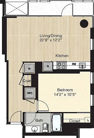 Tier 29.2 - Small 1 Bed 1 Bath with Vaulted Balcony Tier 29.2 - Small 1 Bed 1 Bath with Vaulted Balcony