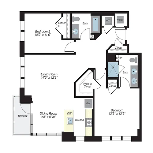 Floor plan B2