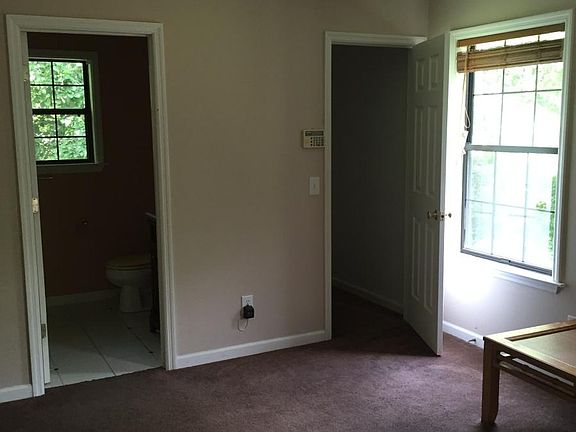 Master bedroom with big walk in closet and updated master ba