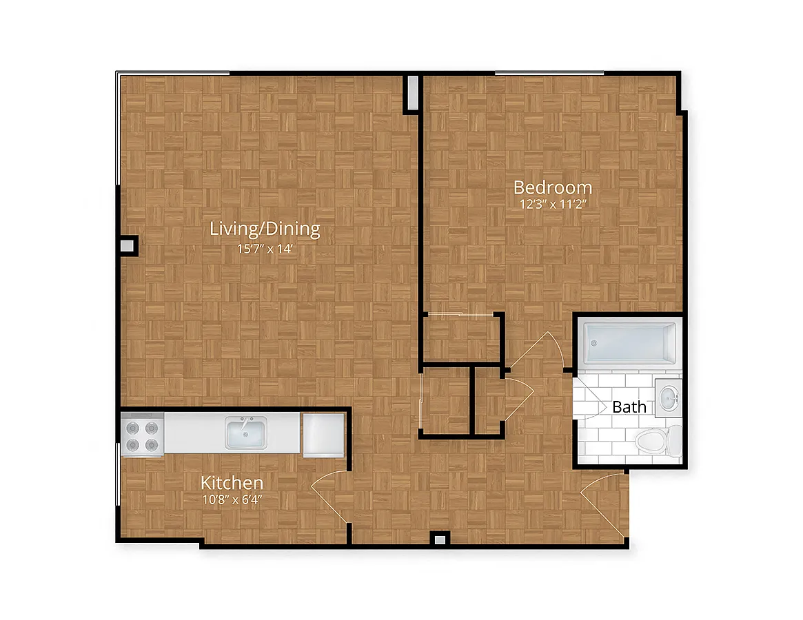 Floor plan One Bedroom